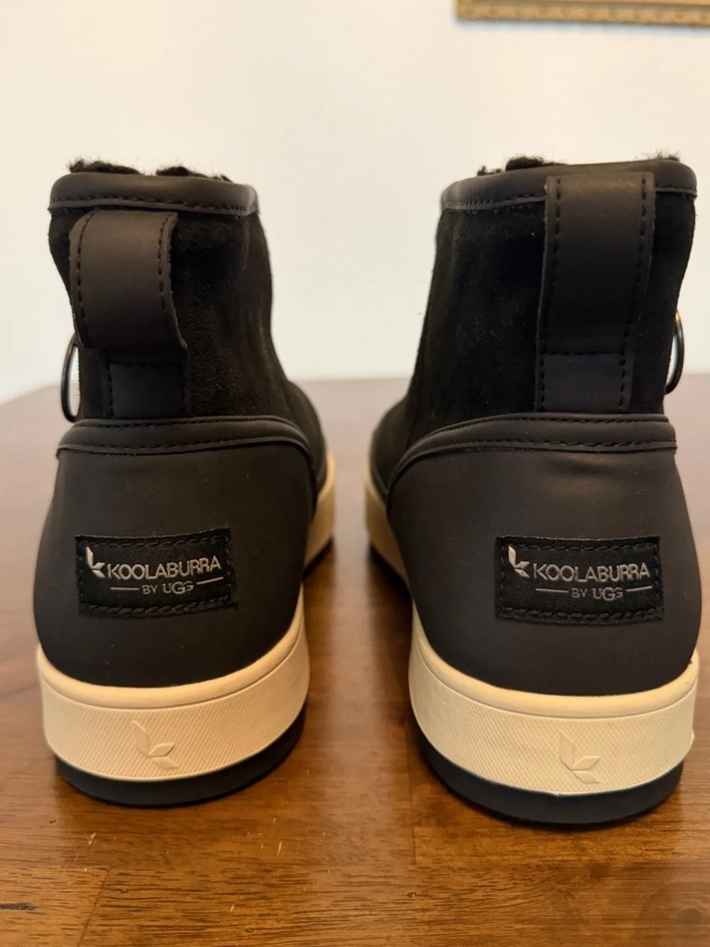 Koolaburra by UGG Black and Grey Tynlee Water Resistant Zip Fashion Boot NWOB